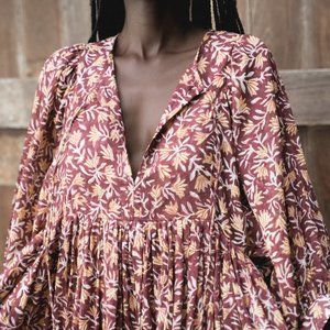 Daughters of India Kyra Midi Dress Sumac XL